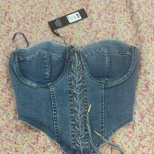 Denim Corset